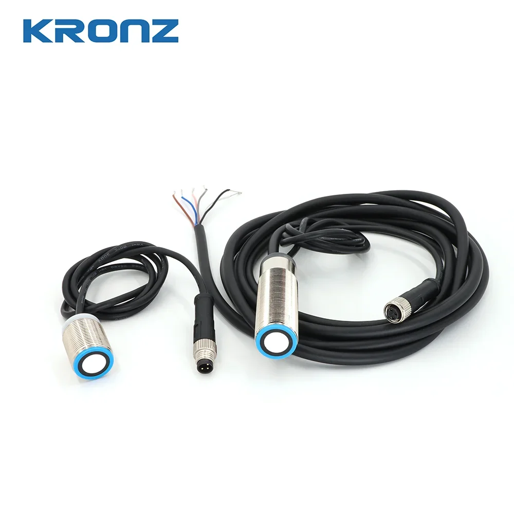 20262025 KRONZ U30D Ultrasonic Sensors NO Switching Output Detection Range 20-100mm Distance Industrial IP67 Ultrasonic Sensor