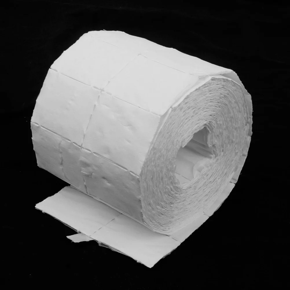 500 Stück Nagellackentferner-Pads aus Baumwolle, Papierwerkzeuge, Taschentücher, Tipps, Maniküre-Ausrüstung, Faser
