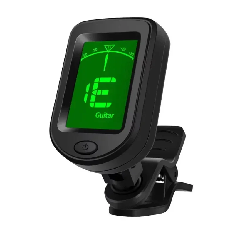 Guitar Clip-on Tuner for All Instruments, Electronic, Bass, Ukulele, Violin, Mandolin, Banjo, Parts, Accessories