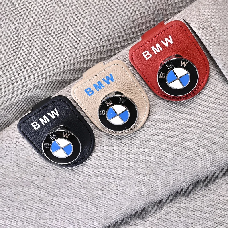 

Car Sun Visor Sunglasses Storage Clip Holder For BMW 1 2 3 4 5 6 7 8 Series GT I4 I3 I8 IX X1 X2 X3 X4 X5 X6 X7 IX3 Accessories