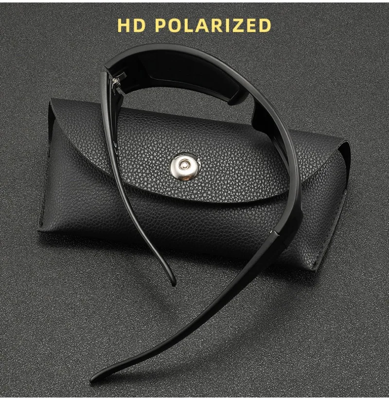 1pcs Men's Polarized Sports Sunglasses Outdoor Men Fishing Cycling Windproof Sports Goggles Colorful UV Resistant Sun Glasses - view 4