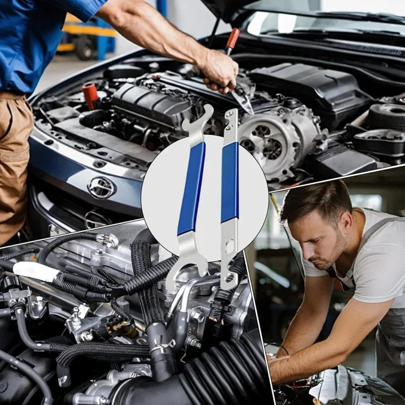 Fan Clutch Tool 2X Portable Fan Clutch Removal Tool Wrench Fan Clutch Nut Wrench Clutch Holder Removal Tool