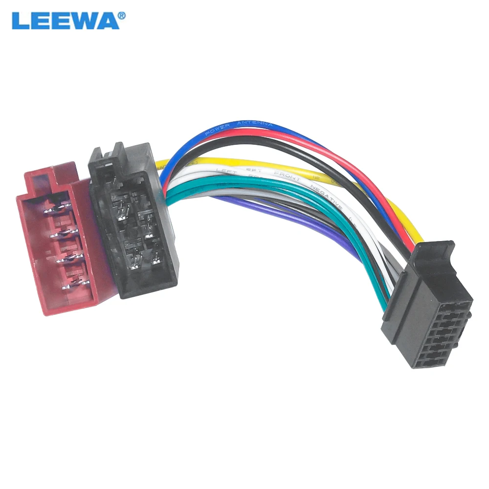 

LEEWA Car Radio Audio ISO Wiring Harness Adapter for Sony Head Unit Auto Stereo ISO Head Units Wire Cable