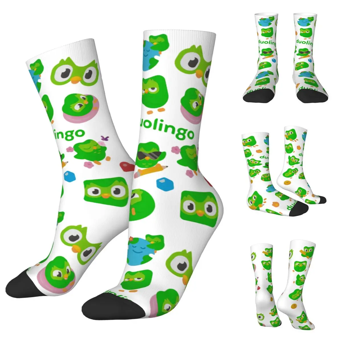 

Duolingo Owl Duo Men Women Socks,Motion Beautiful printing Suitable for all seasons Dressing Gifts