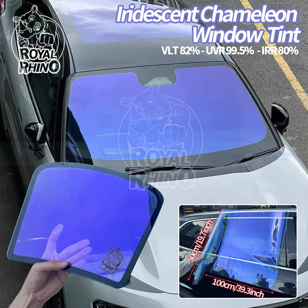 

Пленка для окон VLT82% Imperial Purple Chameleon, светло-фиолетовая, меняющая цвет, наклейка на стекло, солнцезащитная декоративная защитная пленка