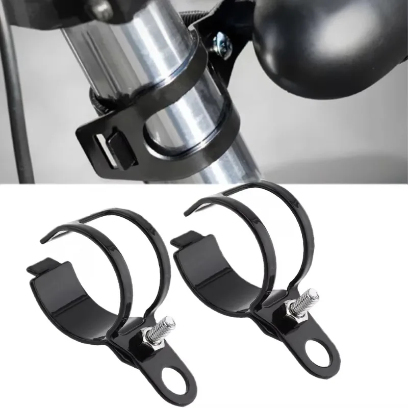 1 Pair Motorcycle Mount Turn Signal Bracket Flasher Bracket Blinker Indicators Holder Fork Mount Clamp For ATV / Scoote