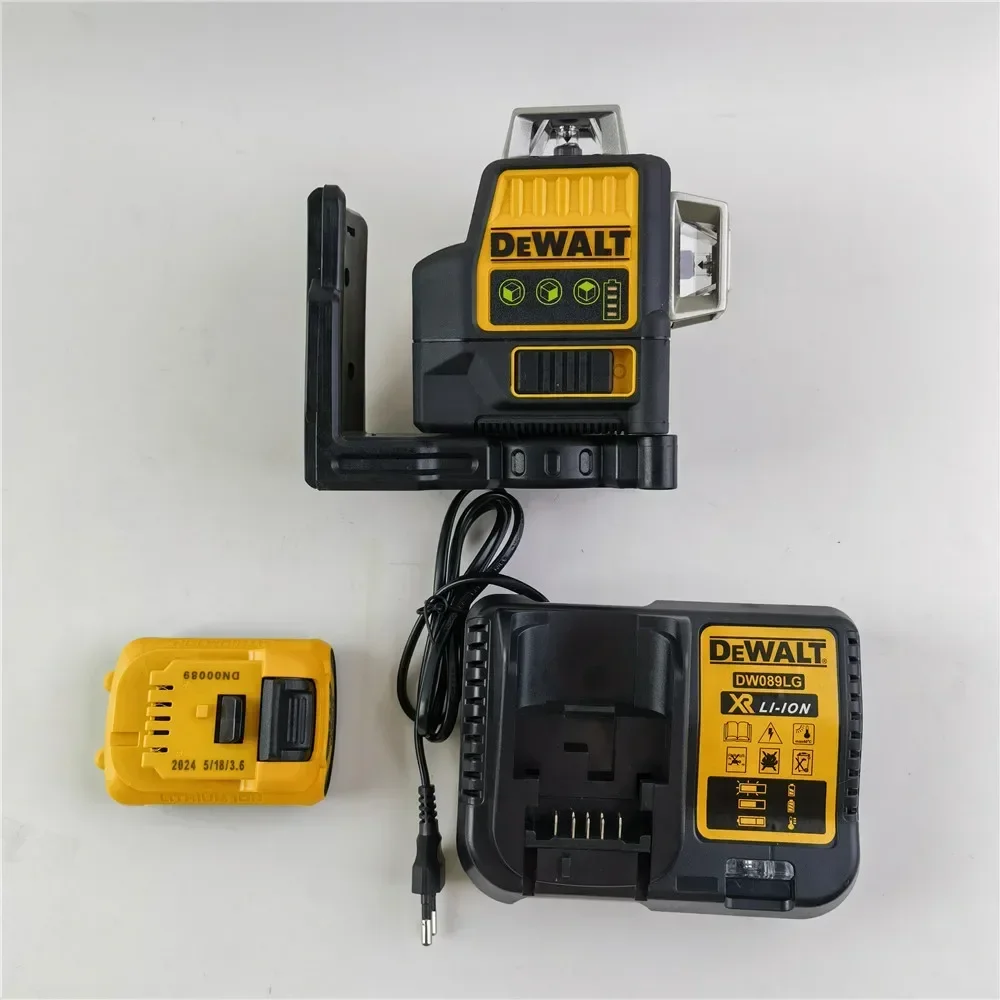 

Dewalt DW089LG 12-линейный лазерный уровень, горизонтальный измеритель уровня зеленого света, уличный, 3 стороны * 360 градусов, вертикальная, литиевая батарея 12 В