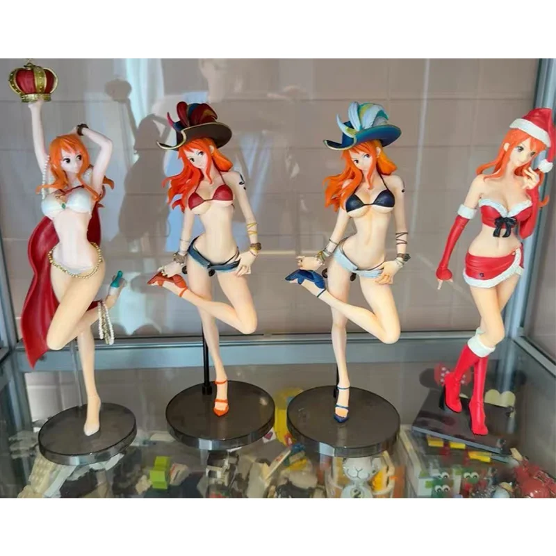 Original Anime ONE PIECE Perona Nefertari D. Vivi Nami Nico Robin Vinsmoke Reiju FLAG DIAMOND SHIP Action Figure Collectibles