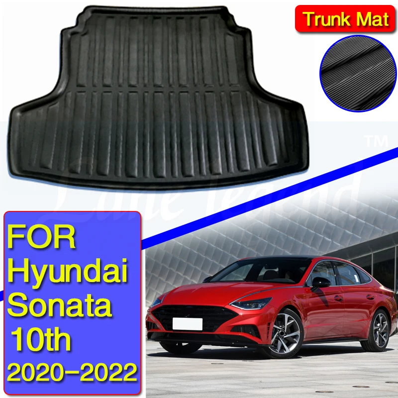 

Car Rear Boot Cargo Liner Tray Trunk Floor Carpet Mats Carpets Pad Anti-dirty For Hyundai Sonata 10th 2020 2021 2022 Sedan