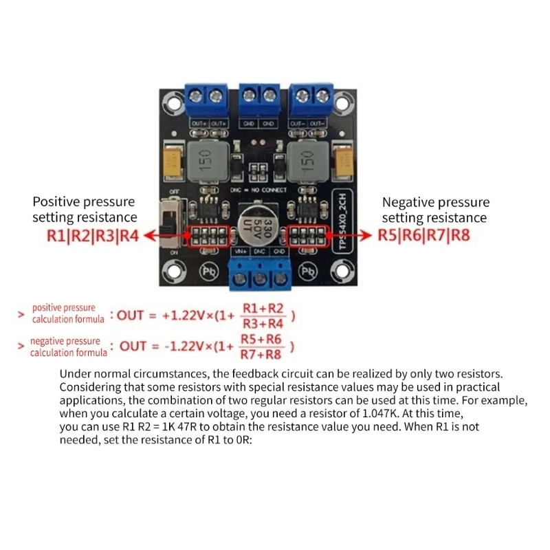 TPS5430 Positive Negative Double Output Module Regulator Power Supply Module