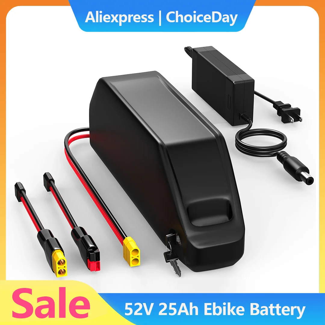 

Hailong Polly DP-5 52V 25Ah EBike Battery 50A BMS with 21700 SamSung Electric Bicycle Lithium Battery for 100W-2500 & 4A Charger