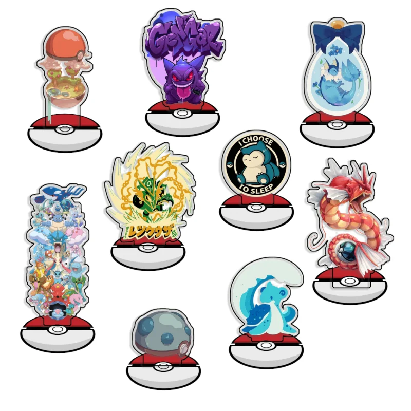 

Recycled Acrylic Standees for Pocket Bulbasaur Squirtle Charmander Lapras Desk Decoration Decorative Creativity Cute Gift 15cm