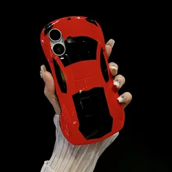 Fashion Luxury originality 3D Sports Car Silicone Soft Phone Case For iphone 11 12 13 14 15 16 Pro MAX Mini X XR XS Chic Cover