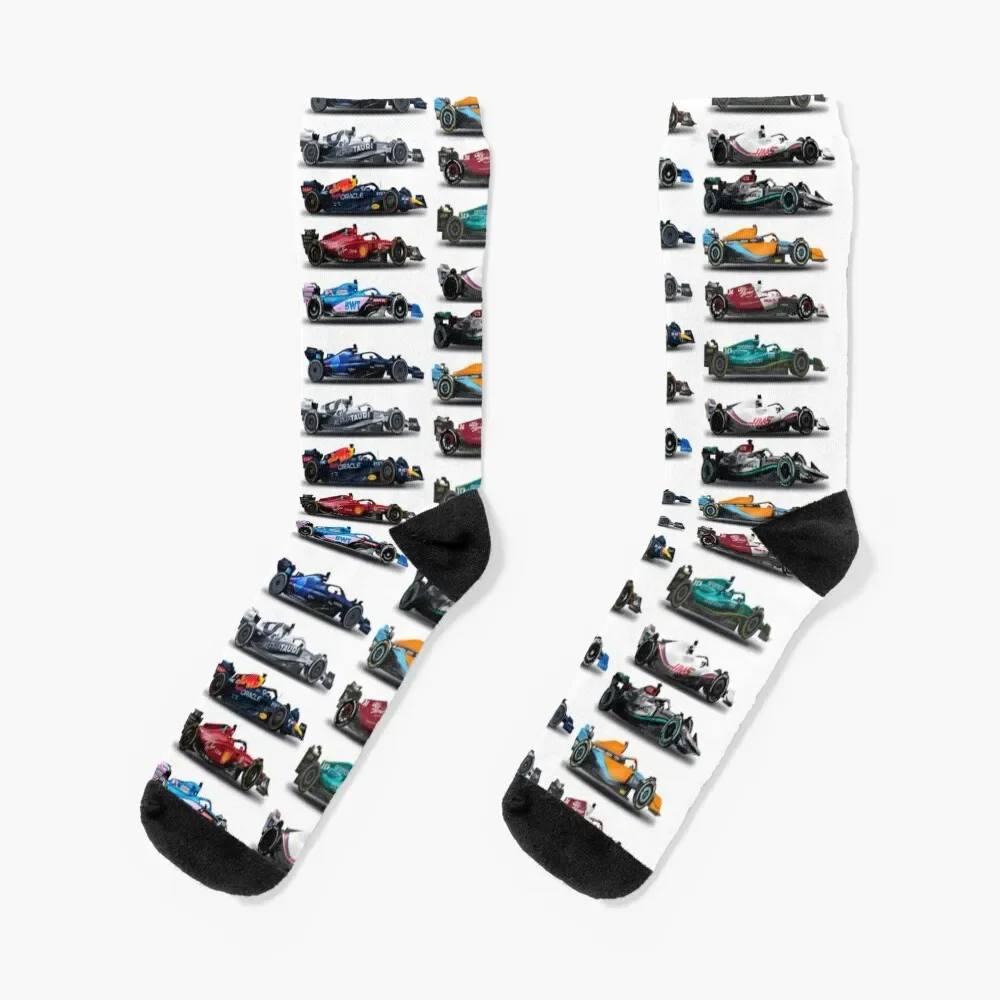 

F1 All cars 2022 Socks cute Soccer Man Socks Women's