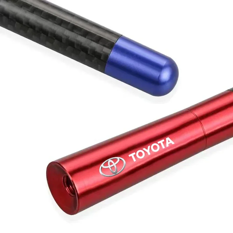 1 قطعة هوائي راديو السيارة FM/AM هوائي استقبال المعادن سيارة ملصق لتويوتا Chr كورولا يارس Rav4 E150 E120 لاند كروزر 200