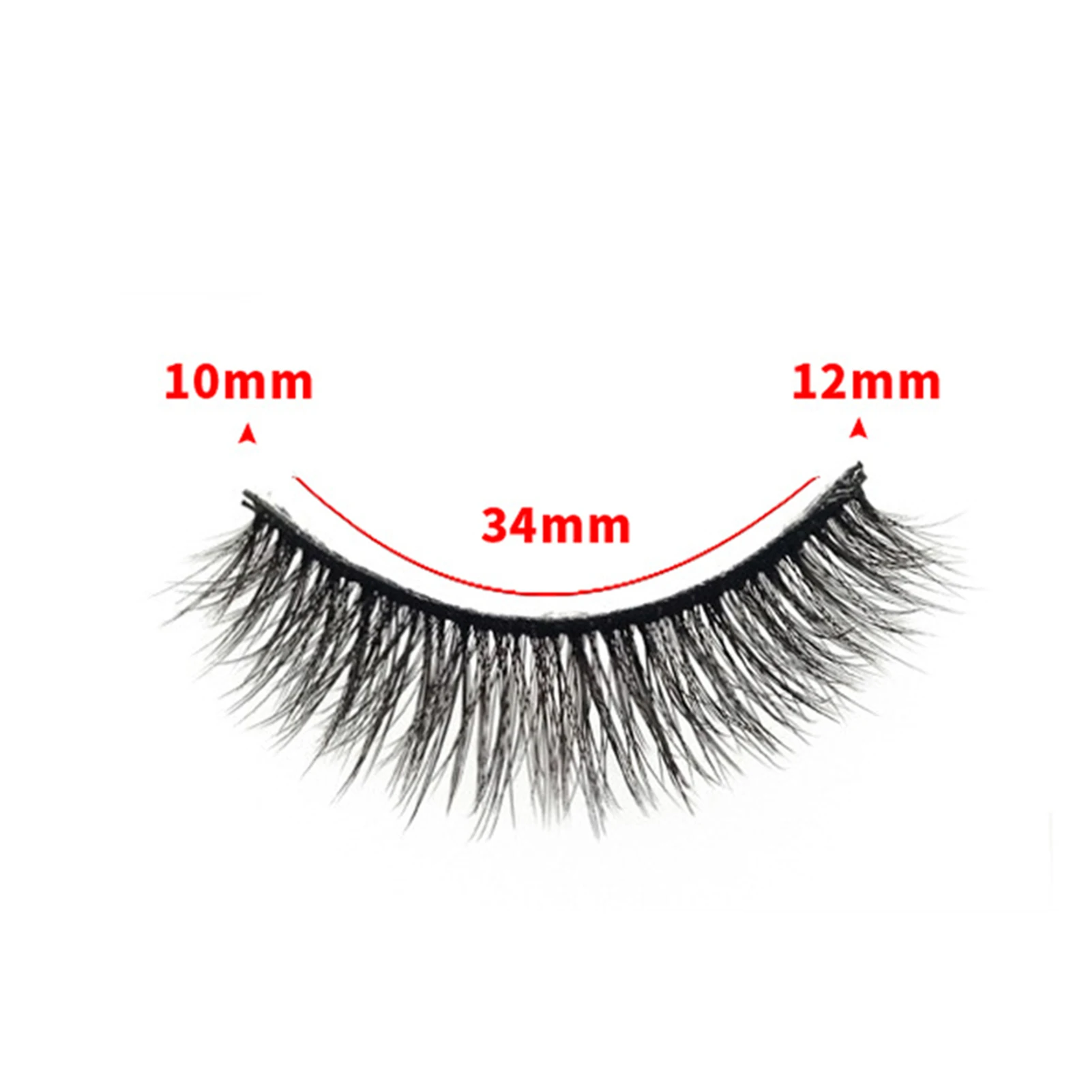 Russische Pluizige Wimpers Natuurlijke Lange Valse Wimper Full Strips Volume Dik Curling Op 3d Wimpers Extensie Voor Vrouwen Make-Up