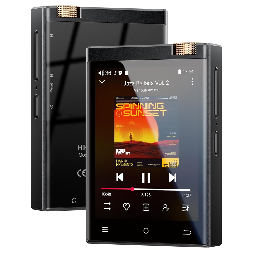  Hi-Fi MP3 Player with Bluetooth and WiFi, Oilsky Lossless DSD High-Resolution Digital Audio with 16GB/64GB Memory up to 1TB
