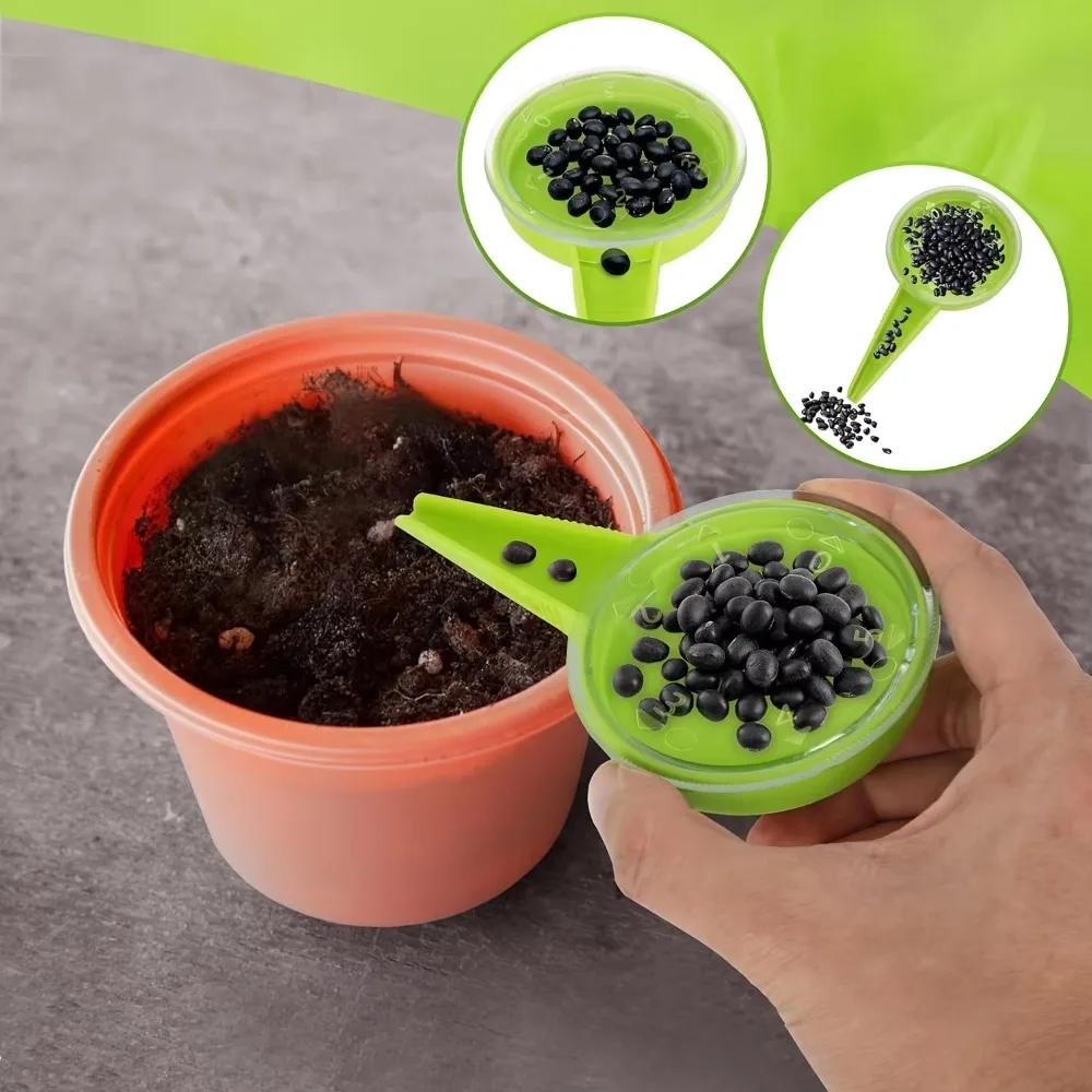 12pcs/set Garden Seeder Set Garden Household Manual Multifunction Adjustable Gardening Tools Plant Seeding Dispenser Accessories