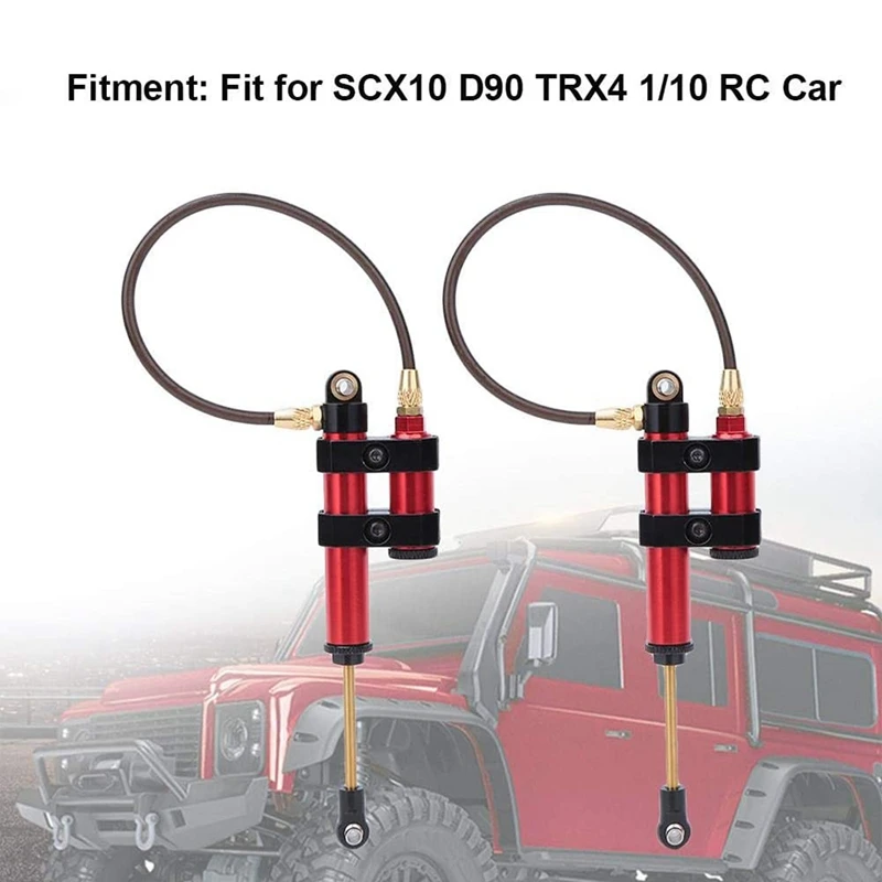 RC Shock Absorber, 2 Pieces Metal RC RC Damper With Spring Compatible With SCX10 D90 TRX4 1/10 RC Car