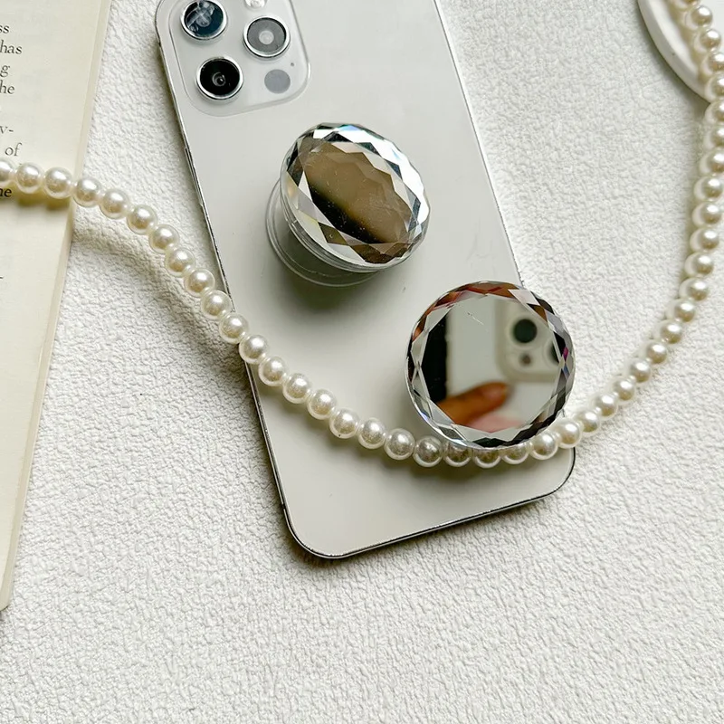 

INS Creative Portable Makeup Mirror Phone Air Cushion Stand Back Sticker Ring Holder for Iphone Samsung Grip Tok Griptok Bracket