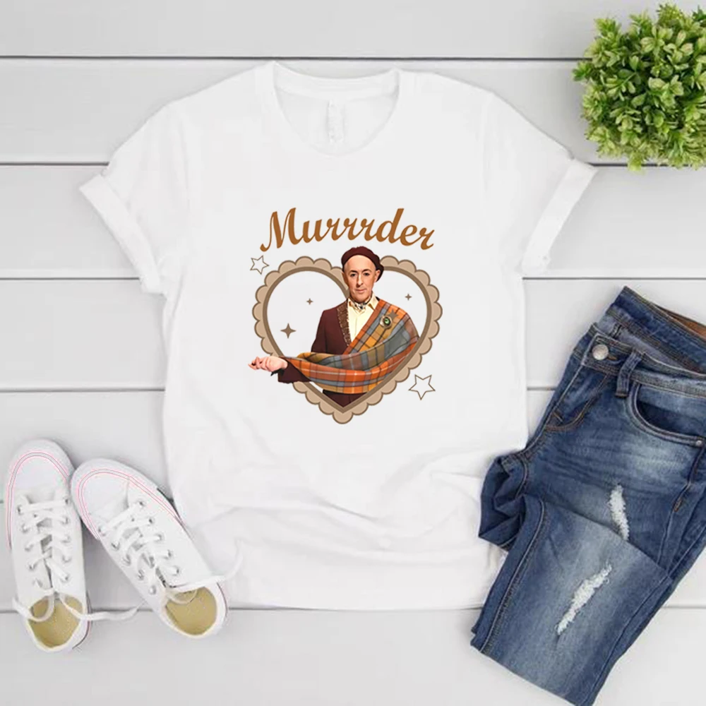 

The Traitors TV Show T-Shirt Alan Cumming Murrrder Tee Women Short Sleeve Graphic T Shirts Casual Woman Tshirt Y2k Clothes
