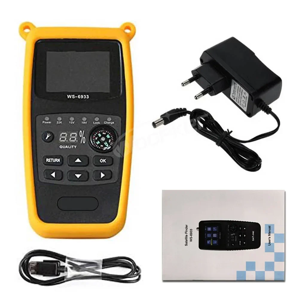 

Woopker WS 6933 Digital HD Satelliten Satellite Finder DVB S2 /S FTA C&KU Sat-Finder with Compass Konwerter