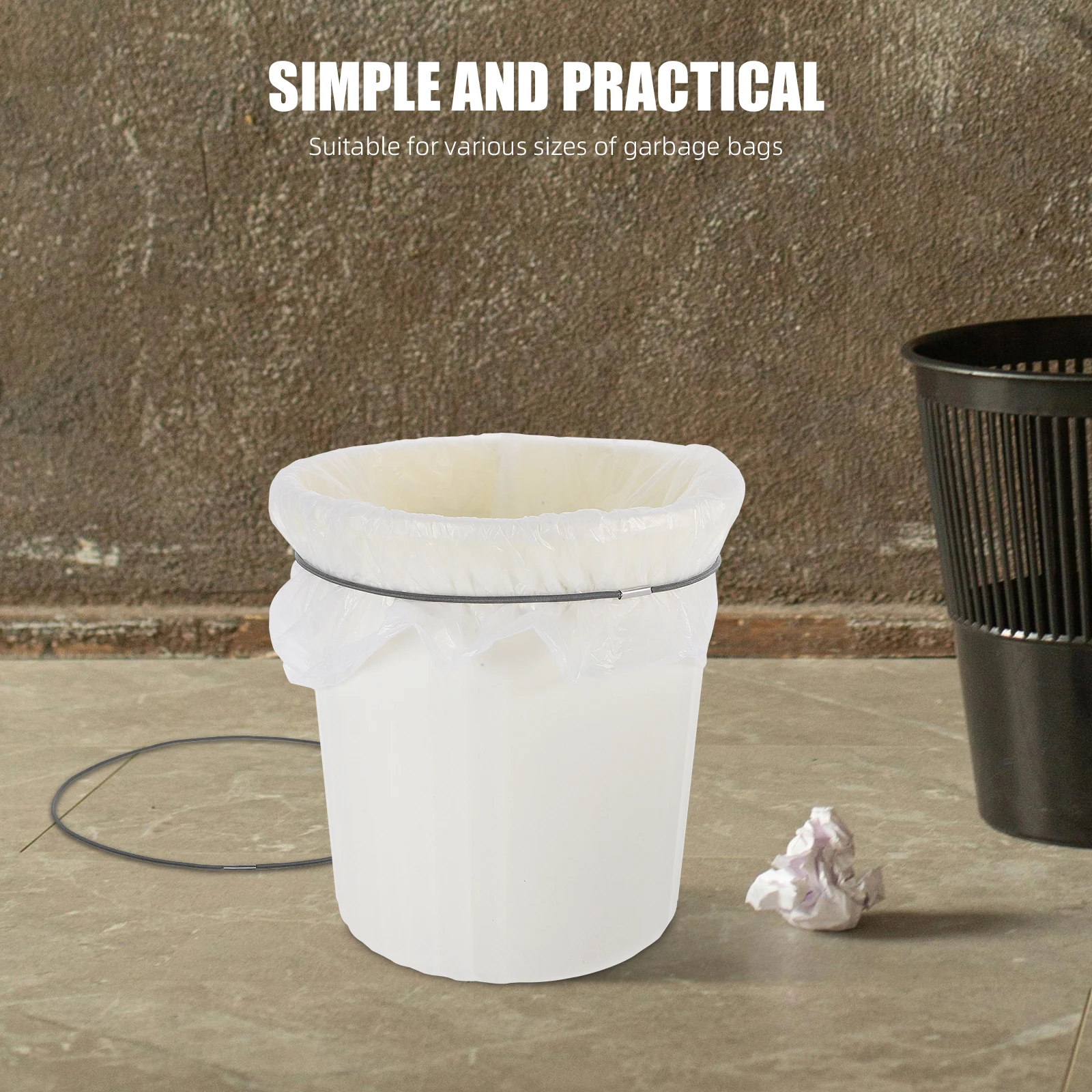 

3Pcs Elastic Trash Can Bands Sturdy Reusable Non-Slip Garbage Bag Holders Home Office Kitchen Accessories Garbage Can Bands