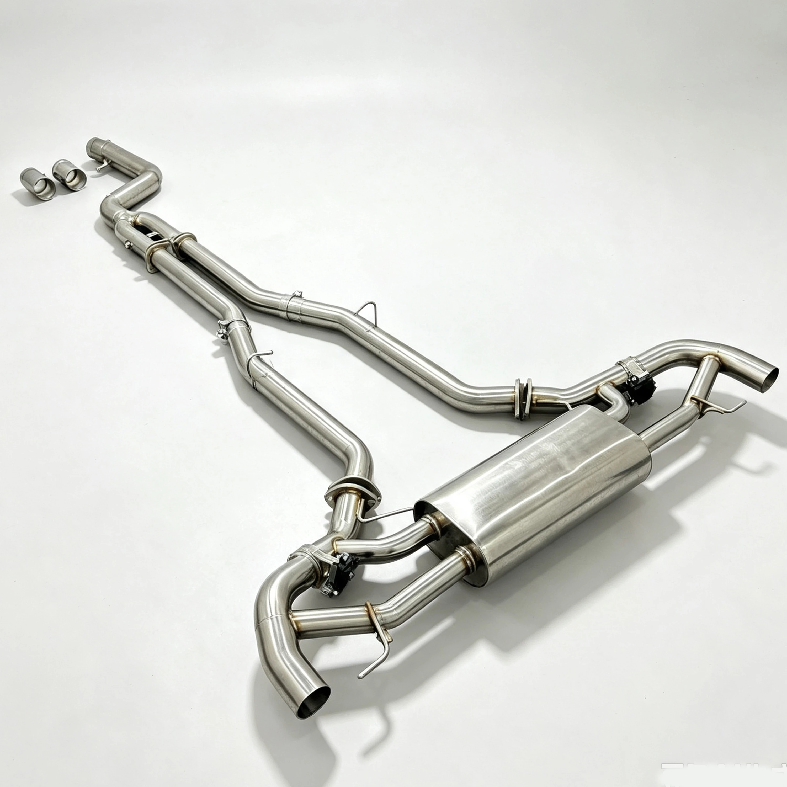 Für BMW X5 X6 G05 G06 B58 3.0T Edelstahl-Catback-Auspuffanlage mit Tuning-Schalldämpfer und Ventil – Detail 6