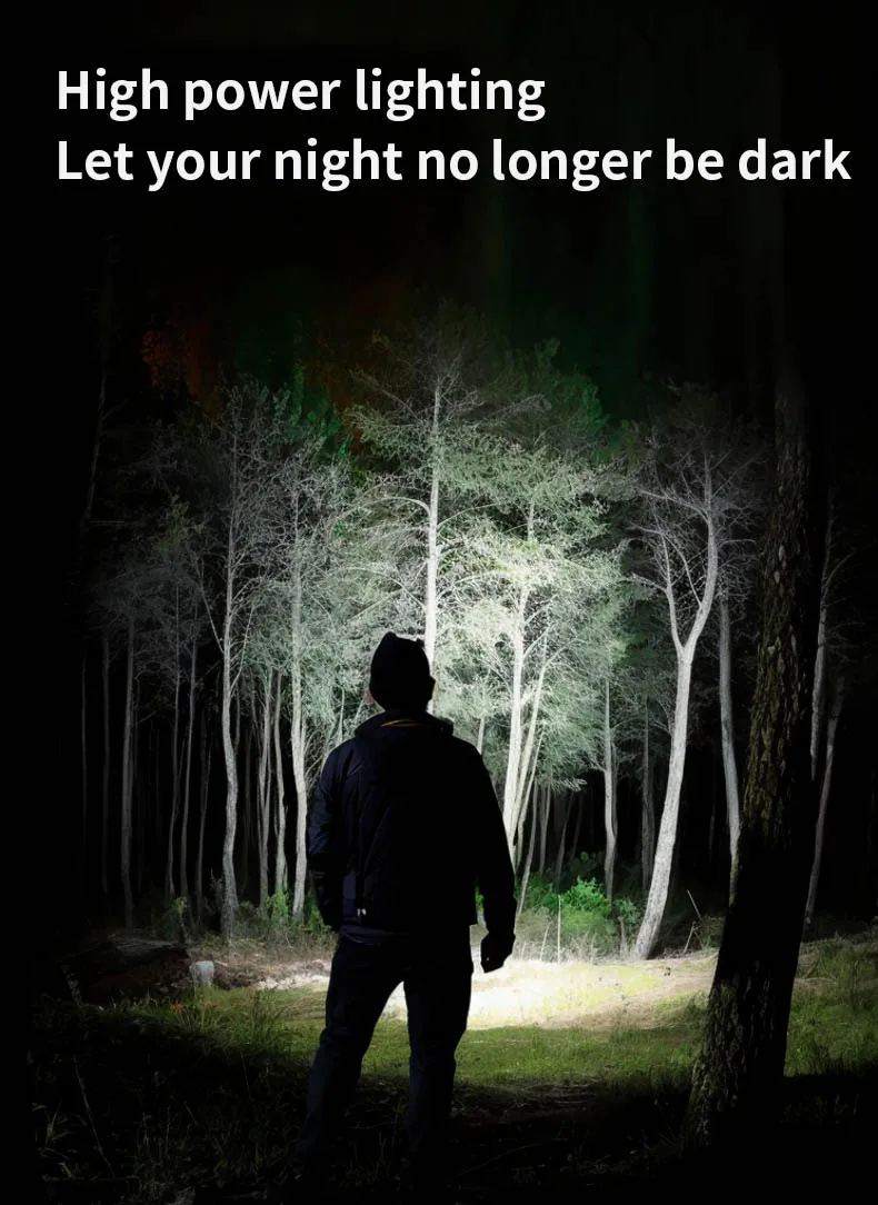 Dual Light Source Portable Induction Headlight Usb Charging Outdoor Night Fishing And Running Hanging Ear Mounted Led Headlight