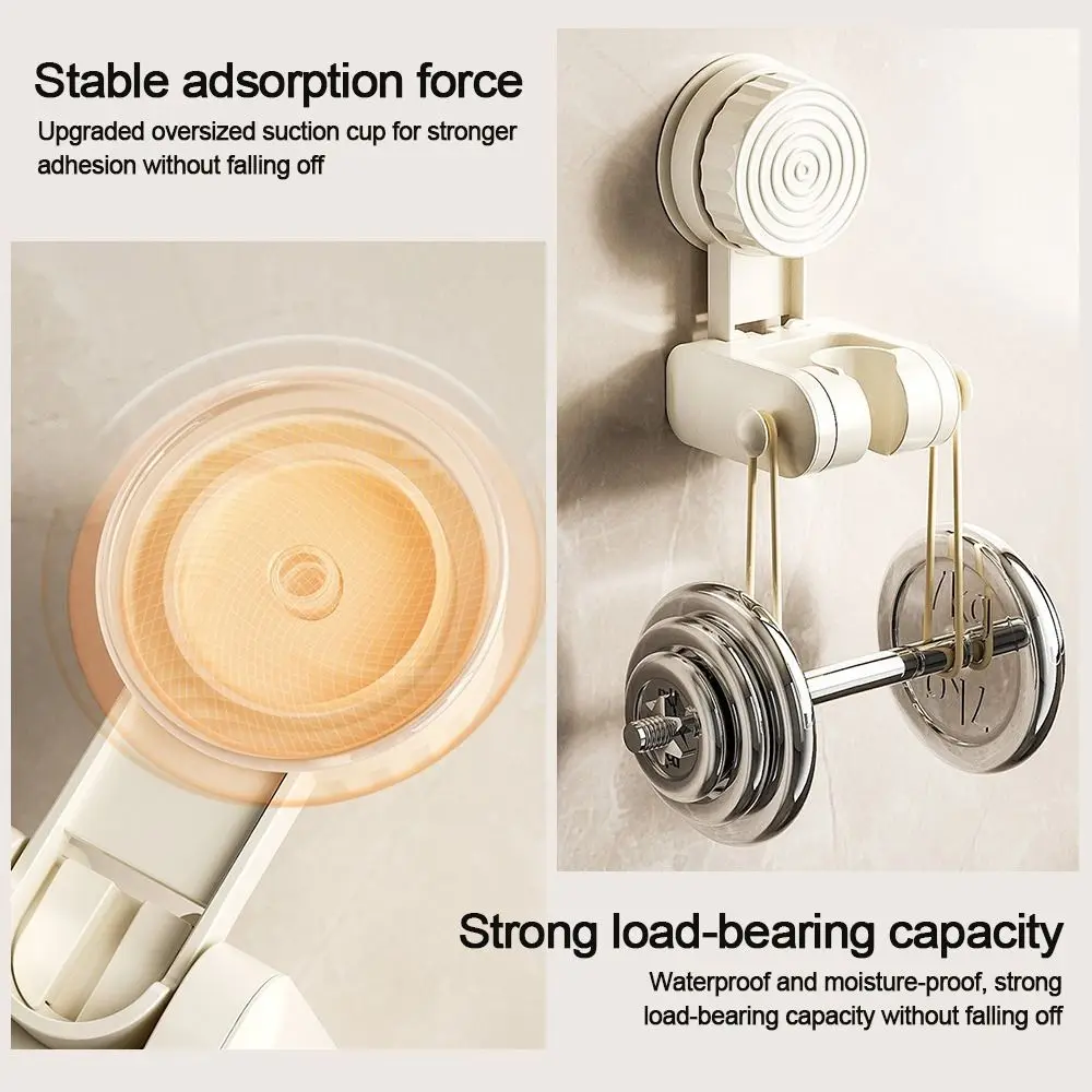 

Держатель насадки для душа на присоске Регулируемый настенный кронштейн насадки для душа Полегчающийся с крючками Распылитель Фиксированное основание