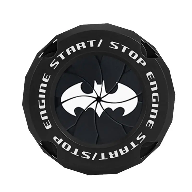 Push Start Button Cover Bat Design Start Stop Button Cover Protective Push Button Cover Universal Push Start Cover for Most Cars