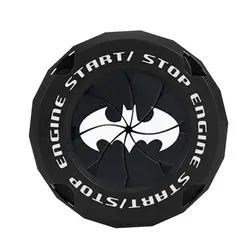 Push Start Button Cover Bat Design Start Stop Button Cover Protective Push Button Cover Universal Push Start Cover for Most Cars