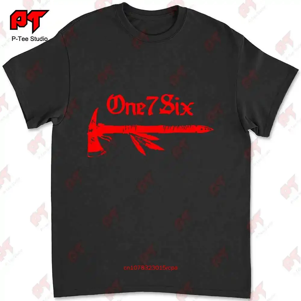 One7Six Tomahawk Motto Team T Shirt Large Navy One 7 Six New Sealed 961F