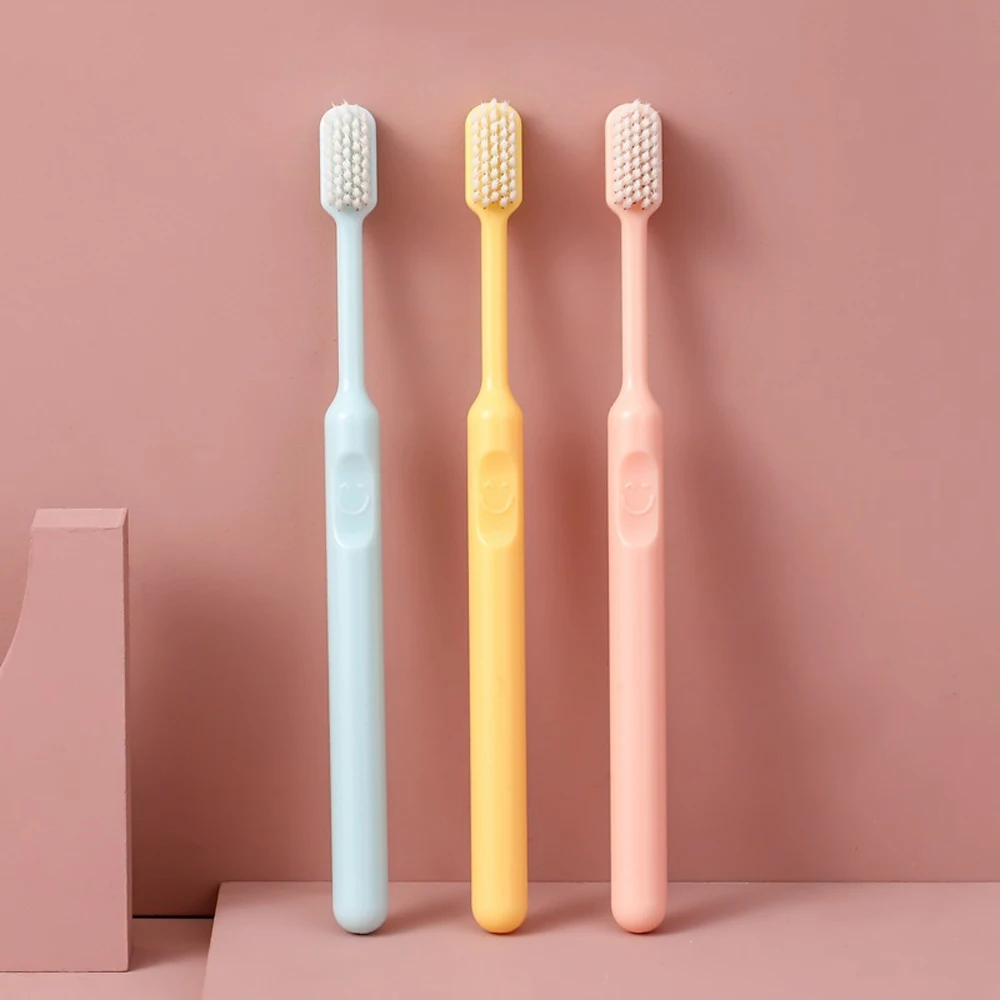 3pcs Soft Toothbrush Deep Cleaning Oral Hygiene Dental Tooth brush Gentle Gums Ultra Fine Adult Teeth Brush