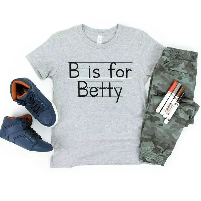 Customized Family Name T-shirt Stylish Design Name Tees Women Men School Class Uniform Birthday Gifts Daily Leisure Sport Tees