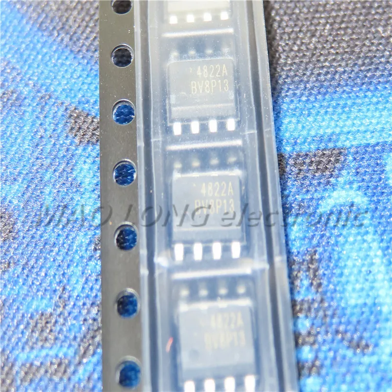 10 PÇS/LOTE AO4822A AO4822 4822A SOP-8 MOS tubo de efeito de campo duplo canal N 30V Novo Em Estoque Original