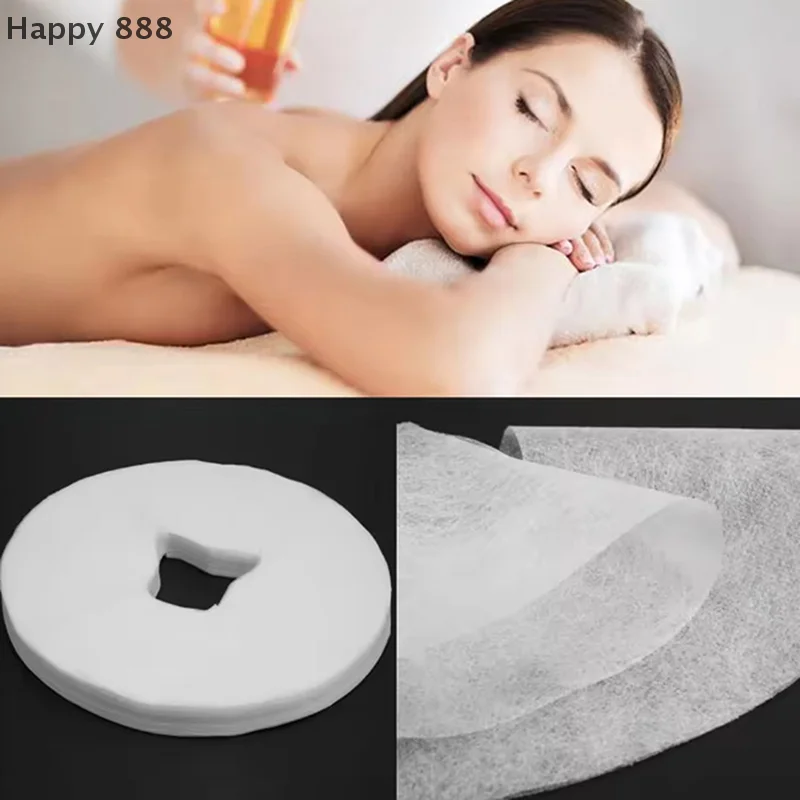50-Pack Disposable Massage Table Headrest Covers – Single-Use Face Pillow Protectors For Massage Therapy Tables