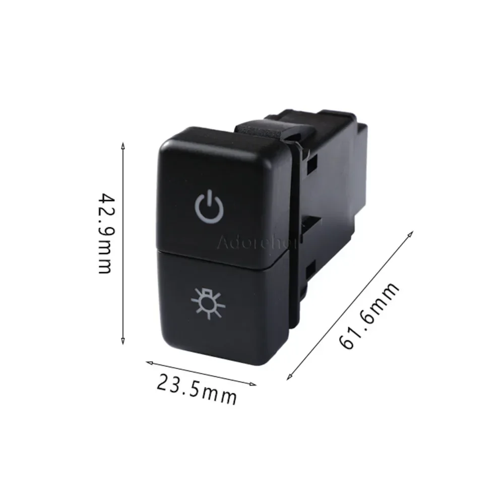 1PC Car Dual Key Switch Dual Switch Radar Recorder Power Dual Button Switch for Hondo CR-V Odyssey Accord