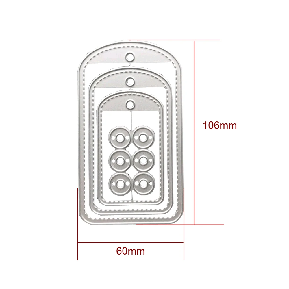 Etichetta metallo fustelle fai da te Scrapbooking carta Album fotografico artigianato coltello stampo carte lama Punch stencil per la decorazione