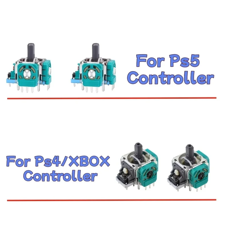 6Pieces Replacement3DJoystick simulation joystick sensor module Potentiometer ApplicablePS4/Xbox One S/XandPS5Handlerepairparts