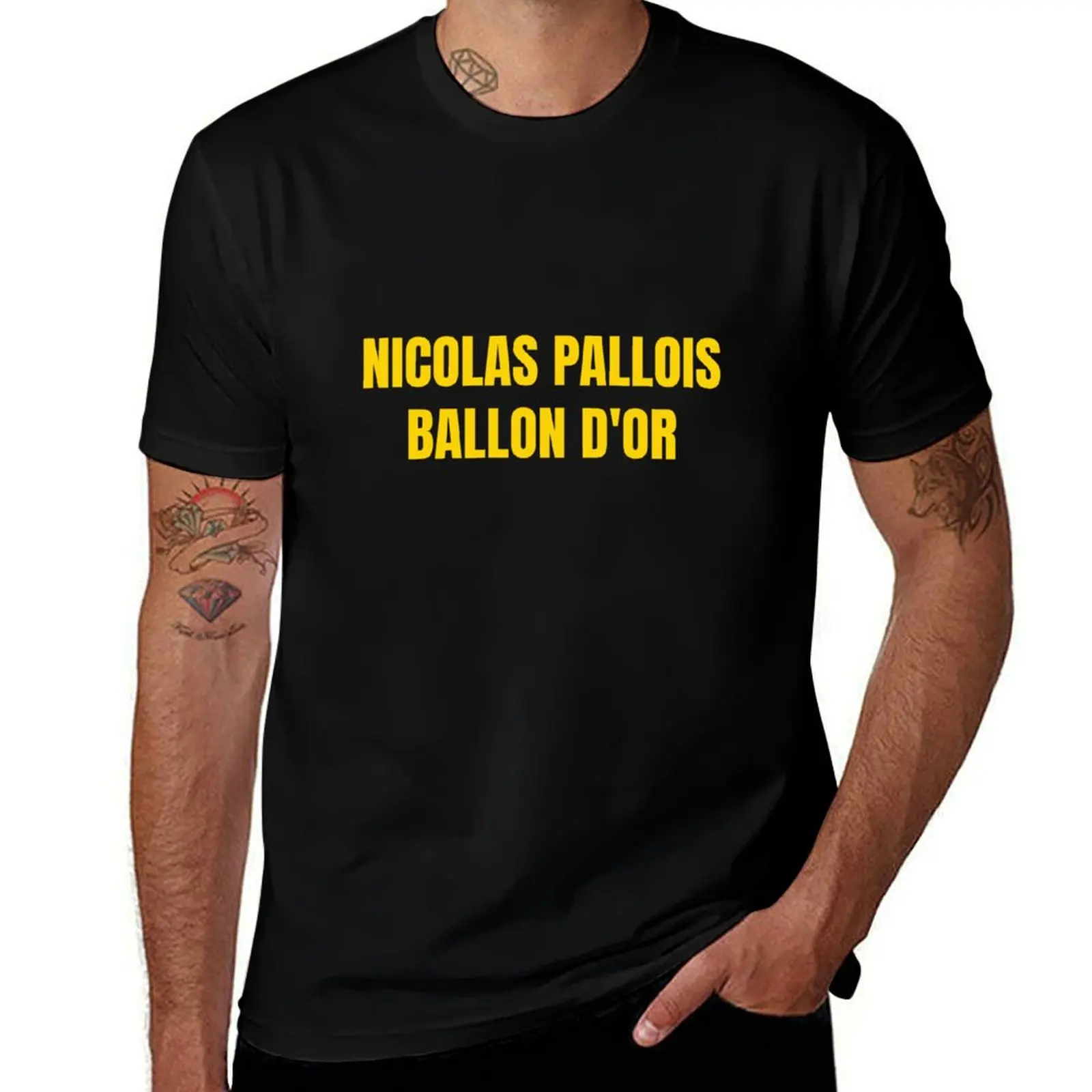 Nicolas Pallois Ballon d'or T-Shirt customs design your own plus sizes anime stuff summer clothes men clothing