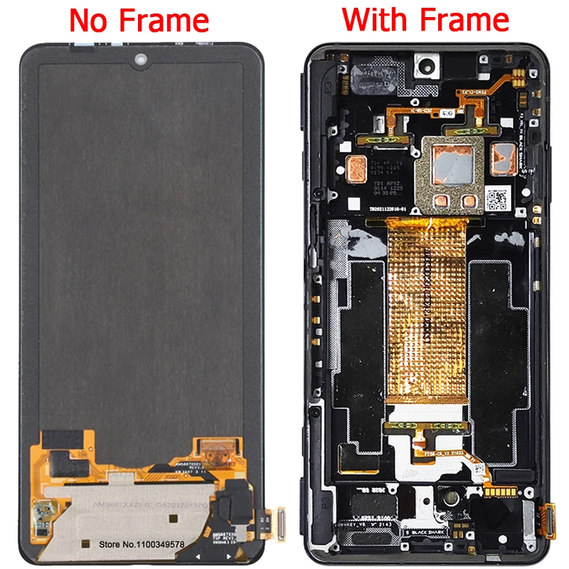 For Xiaomi Black Shark 5 Pro 5RS Display LCD Screen With Frame 6.67\