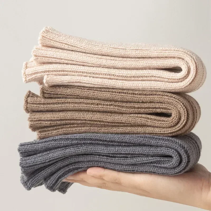 Autumn Winter Knee Warm Style Preppy Women's Trendy Casual Long Quality Socks Warmers High Comfort Leg For Leggings