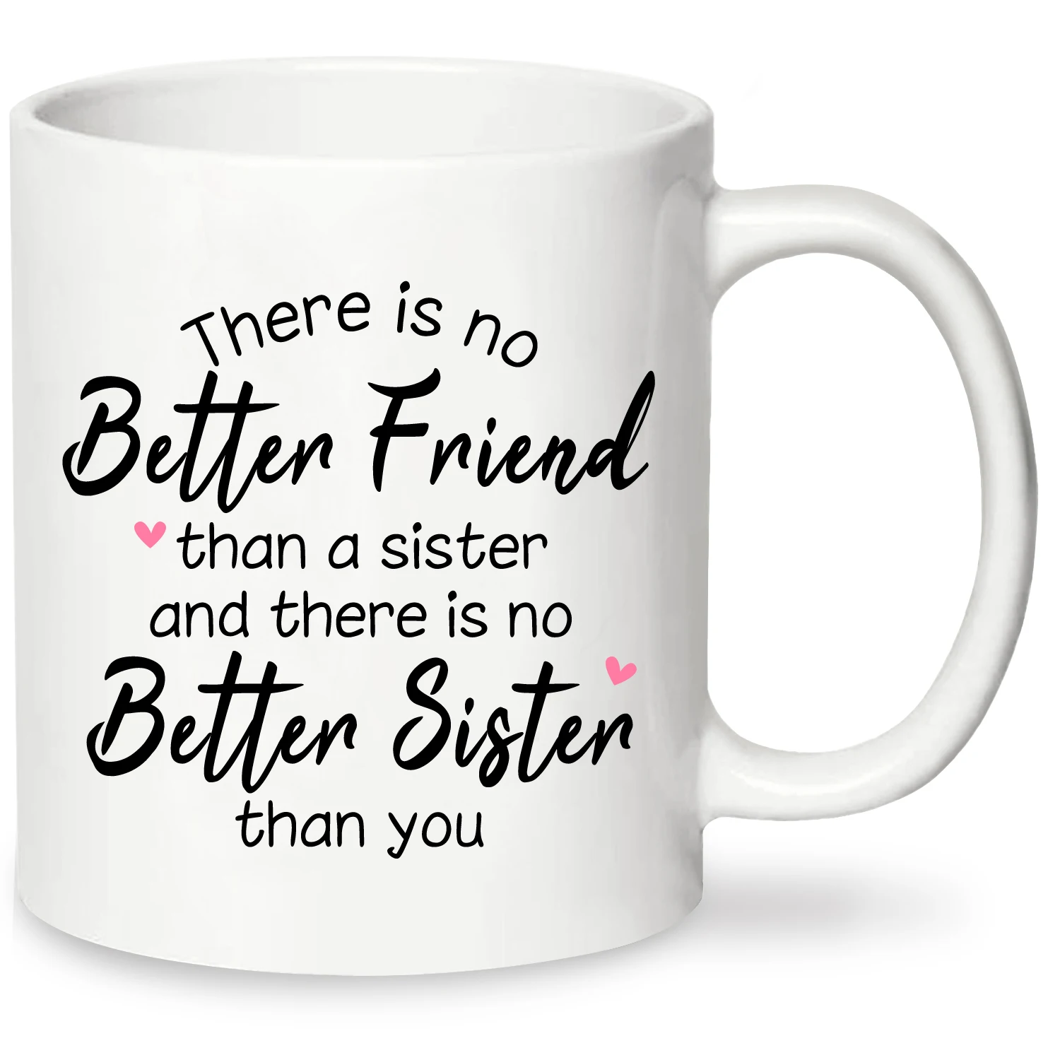 1 шт., подарки сестры, забавная кофейная кружка для женщин, нет лучшей сестры, чем вы, спасибо, подарки на Рождество, 11 унций