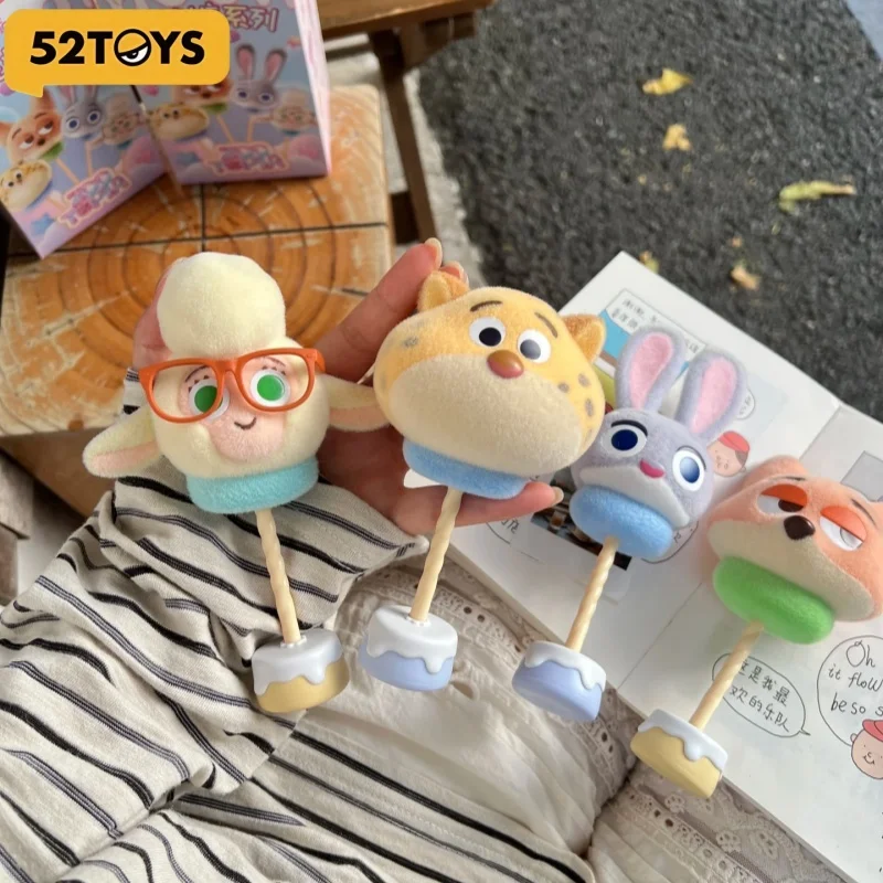 

52TOYS Crazy Animal City Cotton Candy Series, плюшевая слепая коробка ручной работы, милая девушка, креативный декор для рабочего стола, модная игрушка в подарок