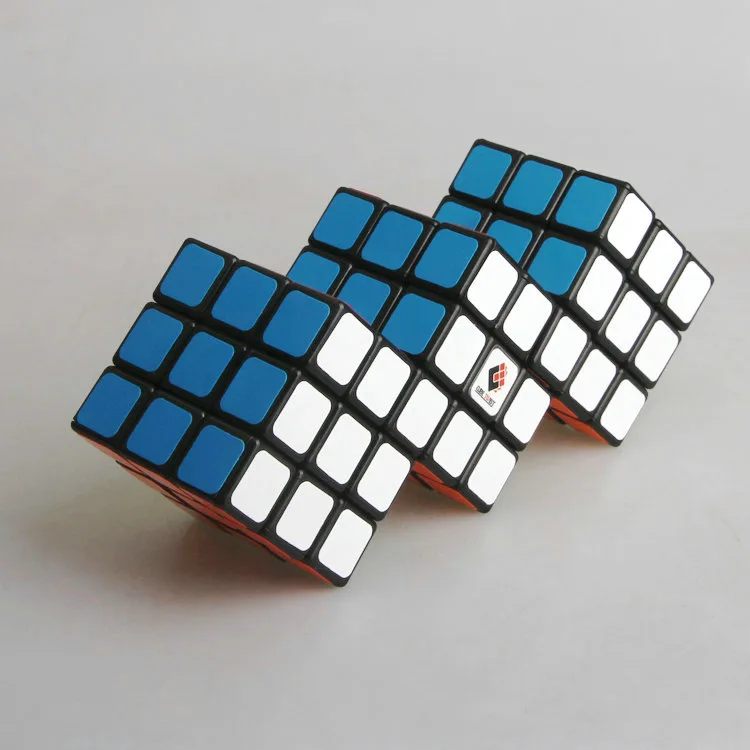 [Wisdom] Fundo Preto 3x3 Cubo Quebra-cabeça 3 Consecutivo 3 Cubo Irregular Rotação Restrito Cubo Mágico Brinquedos Fidget Presentes para Crianças