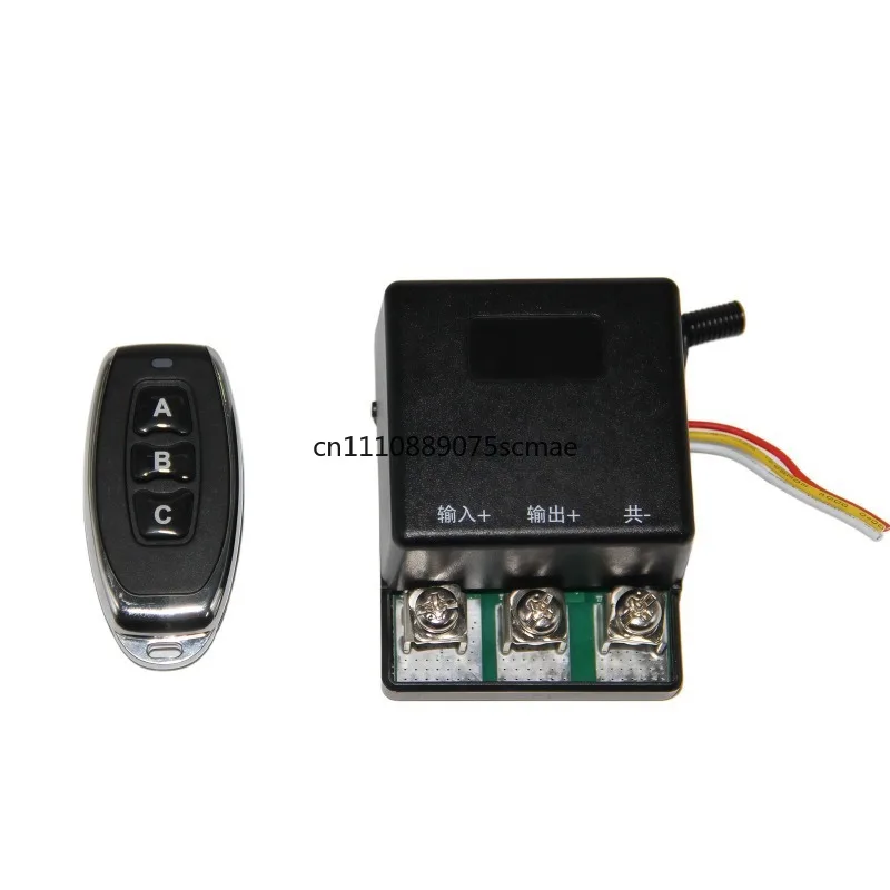 12V 24V High Power Single Channel 433MHz Wireless Remote Switch, RF Remote Controller for Car Spotlight Remote Control