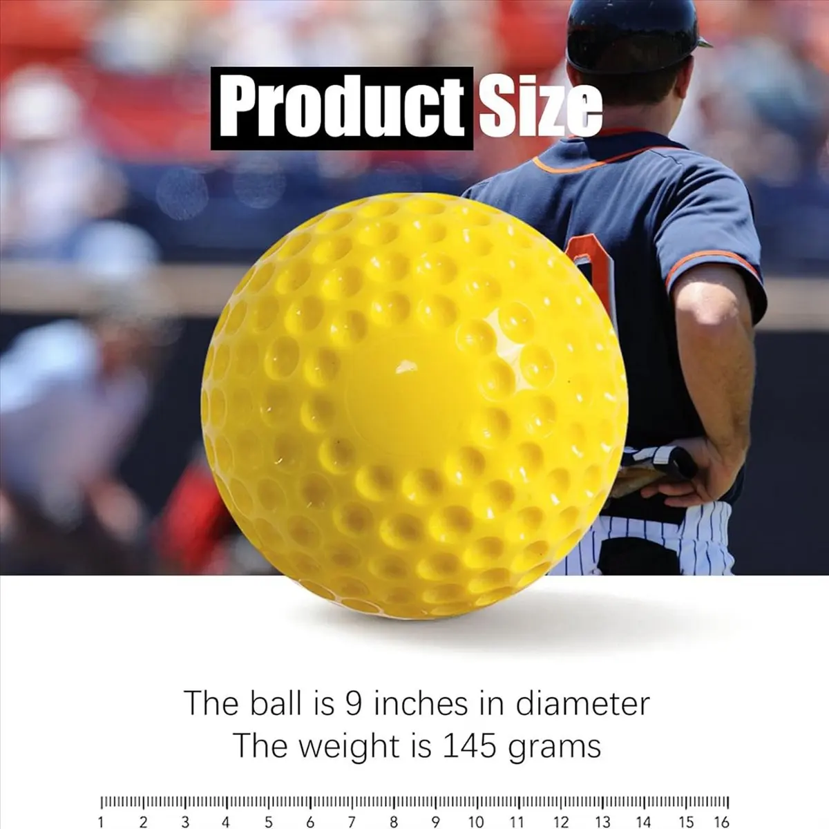 ABME New 10 Pack Baseballs Training Ball ,9 Inch Pitching Machine Baseballs for Hand-Eye Coordination, Hitting and Practice