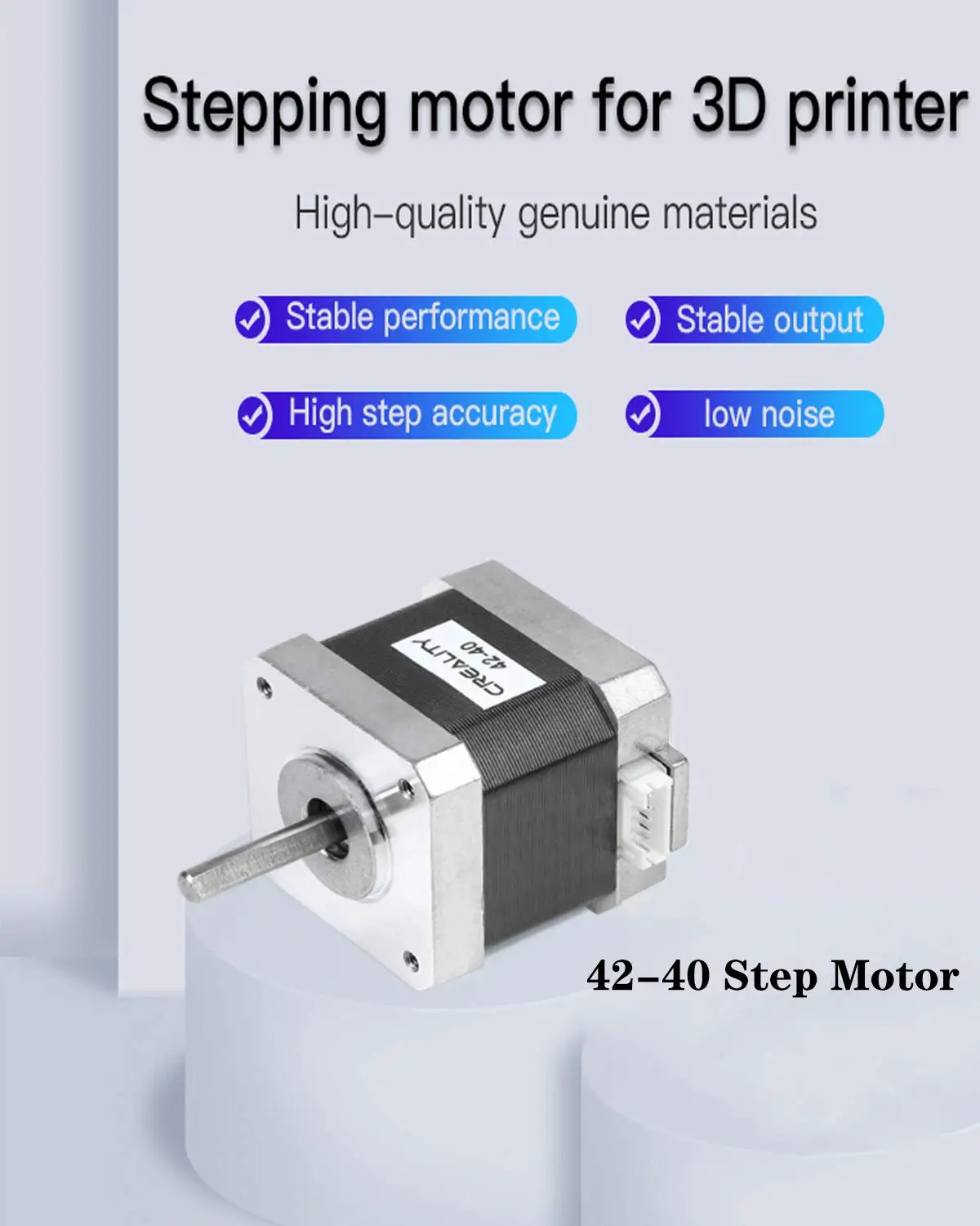 Creality 42-40 Stepper Motor,2 Phase 1A 1.8 Degree 0.4 N,M Stepper Motor for 3D Printer Extruder Compatible CR-10/Ender-3 Series