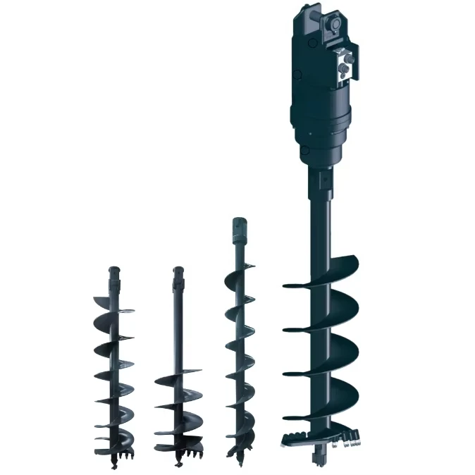 Manufacture Earth Auger with Full Blade 1.5m 2m 3m 4m Hydraulic Drill Pipe for Ground Hole Drill Gear Bearing Core Components